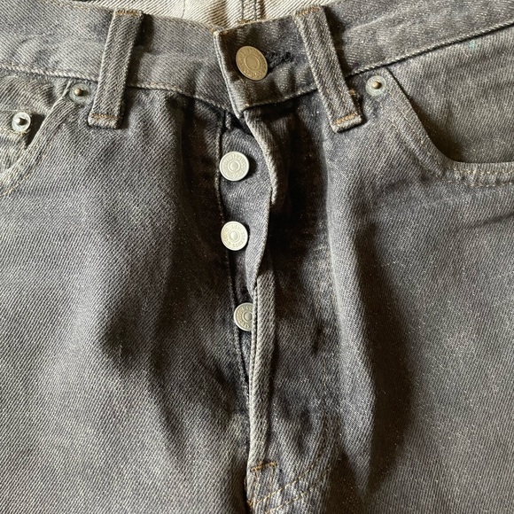 Levi’s 501 raw egocentric bottoms wide leg size 30x29 stone color - Picture 6 of 7